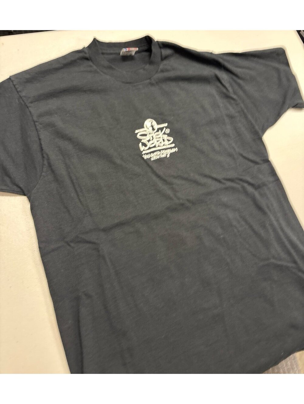 Vintage Stick World Tomboy Graphic T-Shirt Size L Black 90s USA Made Streetwear